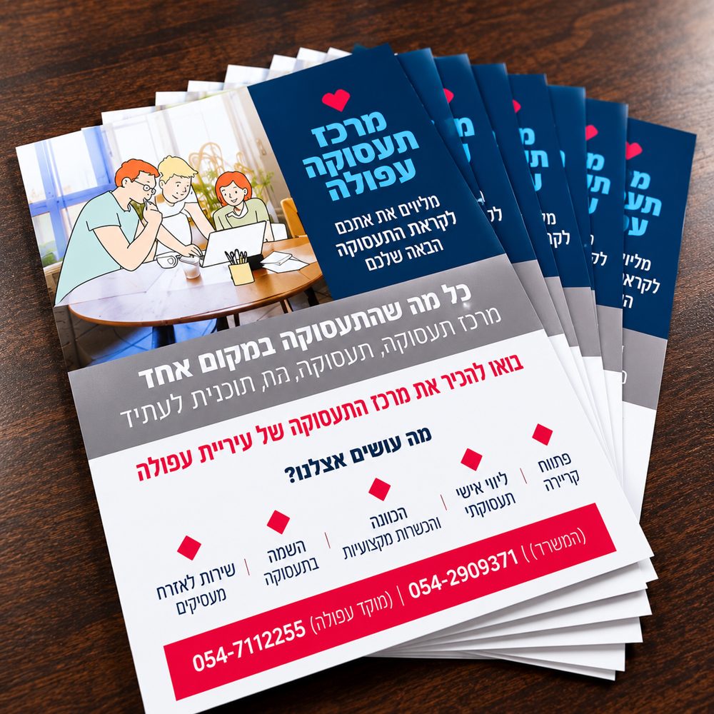 פליירים מודפסים בצבע